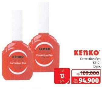 Promo Harga KENKO Correction Pen KE 01 12 pcs - Lotte Grosir