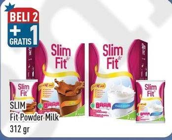 Promo Harga SLIM & FIT Powder Milk 312 gr - Hypermart