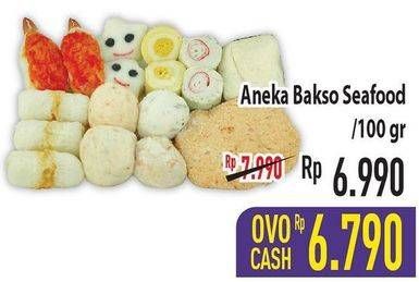 Promo Harga Aneka Bakso Seafood per 100 gr - Hypermart