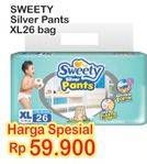 Promo Harga Sweety Silver Pants XL26 26 pcs - Indomaret