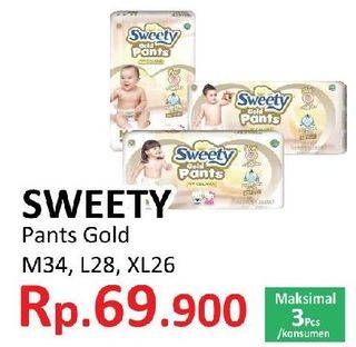 Promo Harga Sweety Gold Pants M34, L28, XL26  - Yogya