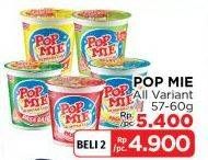Promo Harga Indomie Pop Mie Instan All Variants 75 gr - LotteMart