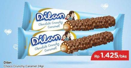 Promo Harga DILAN Chocolate Crunchy Cream 24 gr - TIP TOP