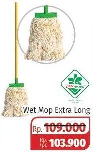 Promo Harga CLEAN MATIC Daily Wet Mop Extra Long  - Lotte Grosir