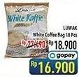 Promo Harga Luwak White Koffie per 18 sachet 20 gr - Hypermart