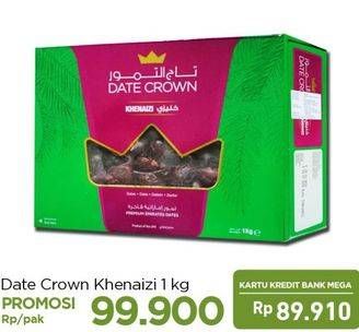Promo Harga DATE CROWN Kurma Premium 1 kg - Carrefour
