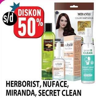 Promo Harga Herborist/Nuface/Miranda/Secret Clean  - Hypermart