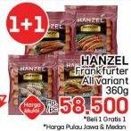 Promo Harga Hanzel Frankfurter All Variants 360 gr - LotteMart