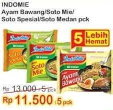 Promo Harga INDOMIE Mi Kuah Ayam Bawang, Soto Medan, Soto Mie, Soto Spesial 69 gr - Indomaret