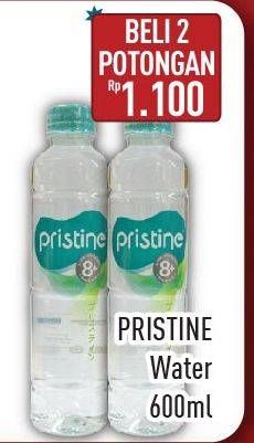 Promo Harga PRISTINE 8 Air Mineral per 2 botol 600 ml - Hypermart