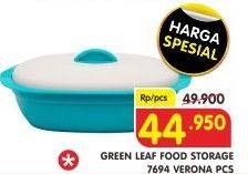 Promo Harga GREEN LEAF Food Storage Verona 7694  - Superindo