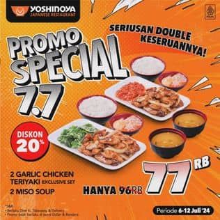 Promo Harga Promo Special 7.7  - Yoshinoya