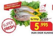 Promo Harga Ikan Ekor Kuning per 100 gr - Superindo