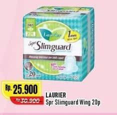 Promo Harga Laurier Super Slimguard Day 17cm, Gathers 22.5cm, 25cm, 22.5 Cm 20 pcs - Alfamart