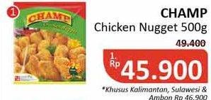 Promo Harga CHAMP Nugget Chicken Nugget 500 gr - Alfamidi