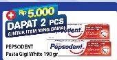 Promo Harga PEPSODENT Pasta Gigi Pencegah Gigi Berlubang White 190 gr - Hypermart