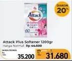 Promo Harga Attack Detergent Powder Plus Softener 1200 gr - Carrefour