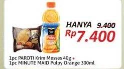 Promo Harga Beli Paroti krim messes dan Minute Maid Pulpy orange hanya Rp. 7.400  - Alfamidi