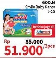 Promo Harga Goon Smile Baby Pants L20 per 2 pcs - Alfamidi