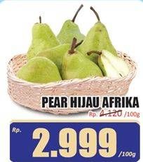 Promo Harga Pear Hijau Afrika per 100 gr - Hari Hari