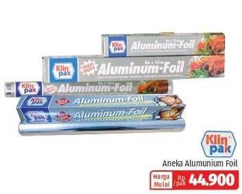 Promo Harga KLINPAK Aluminium Foil  - Lotte Grosir