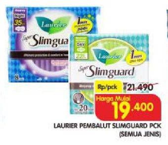 Promo Harga Laurier Super Slimguard Night 35cm 8 pcs - Superindo