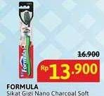 Promo Harga Formula Sikat Gigi Nano Charcoal Ultima Soft 1 pcs - Alfamidi