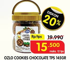 Promo Harga Ozlo Chocolate Cookies 145 gr - Superindo