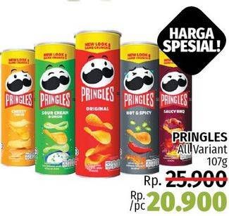 Promo Harga PRINGLES Potato Crisps All Variants 107 gr - LotteMart