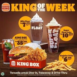 Promo Harga Burger King Menu  - Burger King