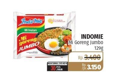 Promo Harga INDOMIE Mi Goreng Jumbo 129 gr - Lotte Grosir