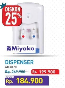 Promo Harga Miyako WD-190 PH | Water Dispenser  - Hypermart