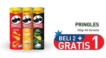 Promo Harga Pringles Potato Crisps All Variants 107 gr - Hypermart