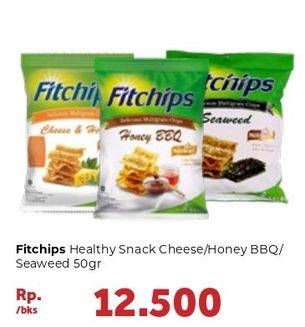 Promo Harga FITCHIPS Delicious Multigrain Chips Cheese Herbs, Honey BBQ, Seaweed 60 gr - Carrefour