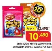 Promo Harga CEREBROFORT Marine Gummy Grape, Orange, Strawberry, Mango 20 gr - Superindo
