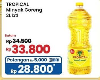 Promo Harga Tropical Minyak Goreng 2000 ml - Indomaret