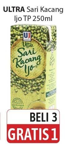 Promo Harga Ultra Sari Kacang Ijo 250 ml - Alfamidi