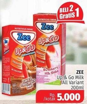 Promo Harga ZEE Up & Go UHT All Variants 200 ml - Lotte Grosir