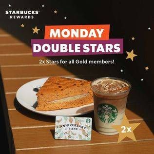 Promo Harga Monday Double Stars  - Starbucks
