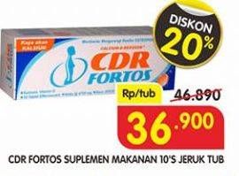 Promo Harga CDR Fortos Jeruk 10 pcs - Superindo