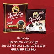Promo Harga KAPAL API Kopi Bubuk Special Mix/Less Sugar  - Hypermart