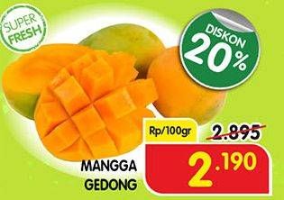 Promo Harga Mangga Gedong per 100 gr - Superindo