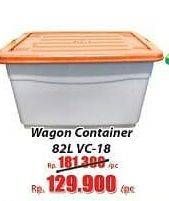 Promo Harga LION STAR Wagon Container VC-18 (82ltr) 82 ltr - Hari Hari