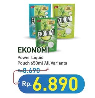 Promo Harga Ekonomi Pencuci Piring Power Liquid All Variants 650 ml - Hypermart