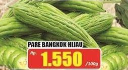 Promo Harga Pare Bangkok Hijau per 100 gr - Hari Hari