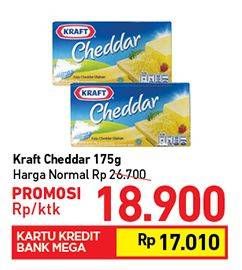 Promo Harga KRAFT Cheese Cheddar 175 gr - Carrefour