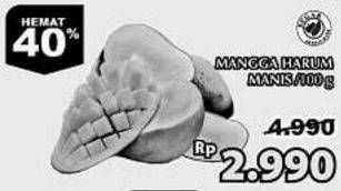 Promo Harga Mangga Harum Manis per 100 gr - Giant