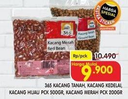 Promo Harga 365 Kacang/Kacang Kedelai/Kacang Hijau 500gr/Kacang Merah 200gr  - Superindo