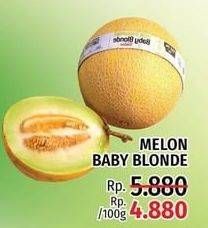 Promo Harga Melon Baby Blonde per 100 gr - LotteMart