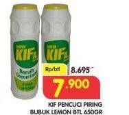 Promo Harga KIF Pencuci Piring Bubuk Lemon 650 gr - Superindo